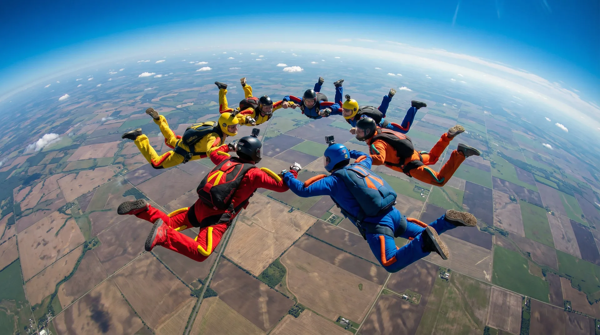 高空跳伞编队飞行 - 打飞机 打飞机频道